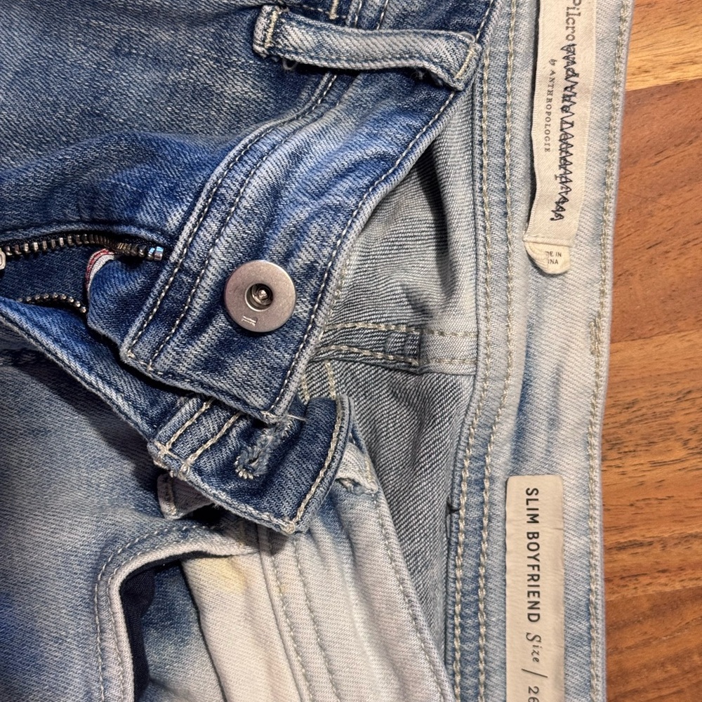 Slim Boyfriend Blue Jeans